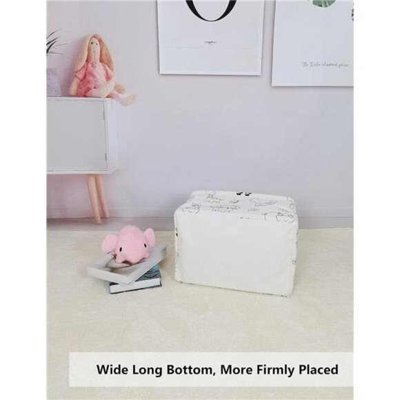 Rectangular Laundry Hamper/Foldable Nursery Laundry Basket for OrganizingStorage - Picture 9 of 14